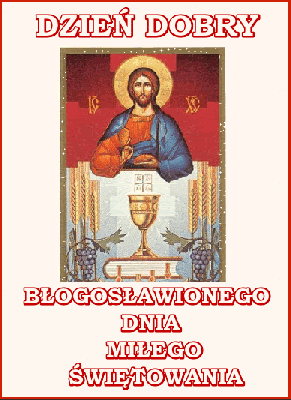 Brokatowa kartka Błogosławionego dnia